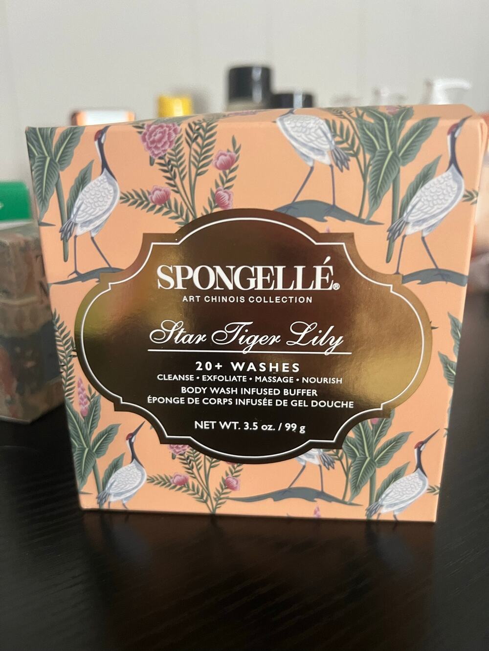 Spongellé Art Chinois Star Tiger Lily Body Wash Infused (20 Washes) BNIB